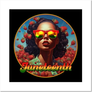 Sweet and Stylish Juneteenth Celebration Gurl Posters and Art